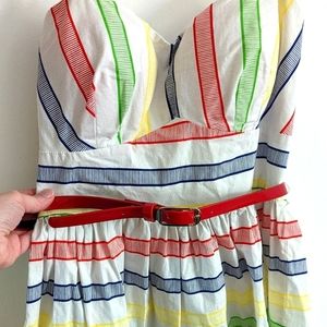 EUC B. SMART strapless belted A line dress. Size 10 fits more like a 6/8